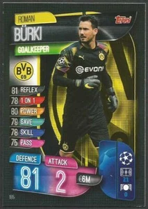 TOPPS CHAMPIONS LEAGUE MATCH ATTAX 2019-20- #185-BORUSSIA DORTMUND-ROMAN BURKI - Picture 1 of 1