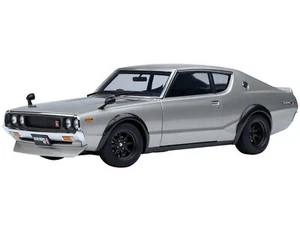 NISSAN SKYLINE 2000GT-R (KPGC110) TUNED VER. RHD SILVER 1/18 BY AUTOART 77466 - Picture 1 of 15
