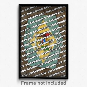 Póster de Greenwood Delaware (estampado de ciudad de recuerdo de 11x17) - Imagen 1 de 1