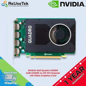 Dell | NVIDIA Quadro M2000 | 4GB GDDR5 | 4x DP PCI-E | GPU Video Graphics Card - Picture 1 of 18