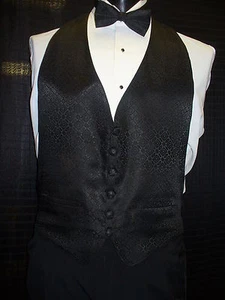 Formal Vest Backless - Black Phase V532 - Picture 1 of 1