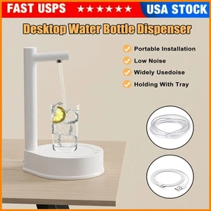 Dispenser Borraccia Scrivania Portatile Elettrico Distributore Acqua Pompa USB - Foto 1 di 12