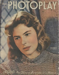 Photoplay Magazin 1943 Ingrid Bergman Titelbild Joan Crawford Lana Turner  - Bild 1 von 7