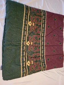 Vintage Springmaid AMALFI QUEEN FULl 86x92 Burgundy Marbled Comforter - Picture 1 of 4