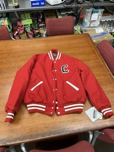 Holloway Melton Wool 24 oz. Letterman Jacket With Matching Wool Sleeves 224182 - Picture 1 of 10