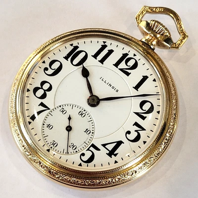 R12 SPECTACULAR MINTY 1917 23j ILLINOIS SANGAMO SPECIAL MODEL 10 RAILROAD WATCH! - Image 1 of 4