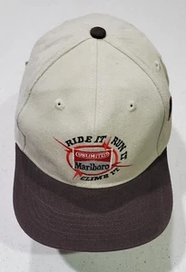Vintage Marlboro Unlimited Hat - Ride It, Run It, Climb It - Logo Strapback Cap - Picture 1 of 2