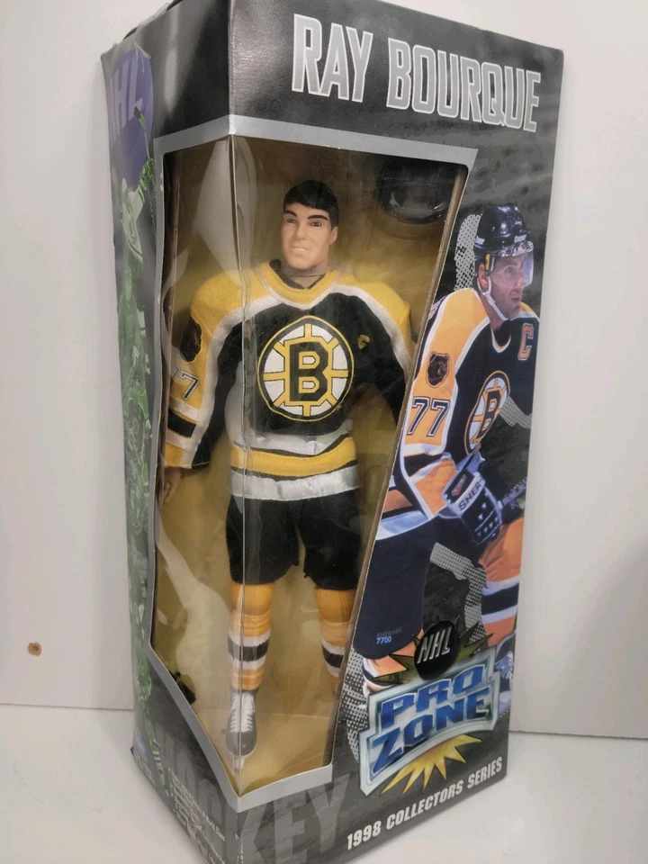 Figura Serie Coleccionista NHL Pro Zone Ray Bourque 1998 Nueva en Caja Playmates Bruins Foto 1 de 4