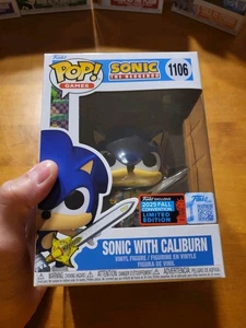 Funko Pop Sonic The Hedgehog SONIC WITH CALIBURN #1106 NYCC 2025 LESEN - Bild 1 von 7