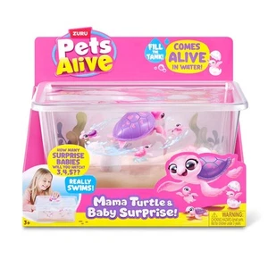 ZURU Pet's Alive Mama Turtle & Baby Surprise Playset - Picture 1 of 4