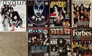 7 Vintage Kiss Magazines Raygun Forbes Entertainment Weekly P.O.V. Excellent - Picture 1 of 1