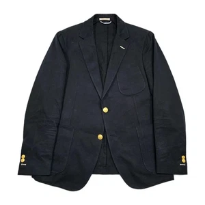 GANT Rugger Blazer Sport Mantel Herren 40R Baumwolle aufgesetzte Taschen Goldknöpfe Hopsack - Bild 1 von 20