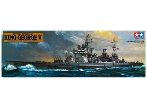 TAMIYA 1/350 SHIPS WW2 BRITISH ROYAL NAVY HMS KING GEORGE V battleship model kit - Picture 1 of 2