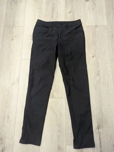 Lululemon Men's ABC Pants Slim Fit Warpstreme Performance Golf Black Size 28x30 - Picture 1 of 6