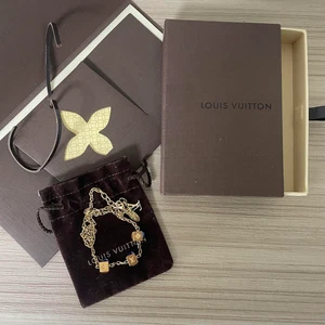 Auténtico collar de juego LOUIS VUITTON Collier M65096 metálico - Imagen 1 de 3