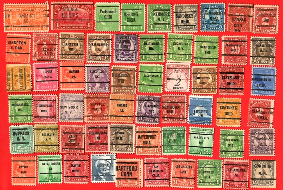 U. S. Precancel Stamps Used with PARCEL POST, SPECIAL DELIVERY, POSTAGE DUE😊114 - Image 1 of 1