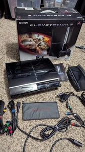 Sony PlayStation 3 PS3 CECHE01 80GB Backwards Compatible TESTED w/ Box + Cords - Picture 1 of 17
