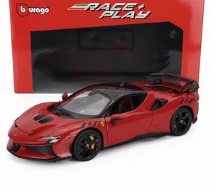 MODELLINO AUTO STATICO BURAGO FERRARI SF90 XX STRADALE 2024 ROSSO SCALA 1:18 - Foto 1 di 12