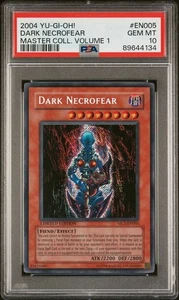 Yu-Gi-Oh 2004 Dark Necrofear PSA 10 GEMA COMO NUEVO MC1-EN005 Edición Limitada Secreto Raro - Imagen 1 de 2