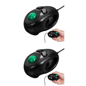  2pcs USB-C Gaming Mouse With Wire: Compact 4D USB Trackball Mouse for Laptops - Picture 1 of 12