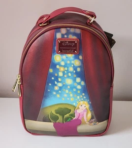Loungefly x Disney Princess Tangled - Art 11" Mini Backpack WDBK2754 New - Picture 1 of 11