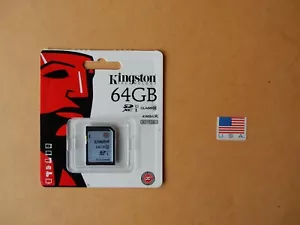 Kingston Digital 64GB SDXC Class 10 45R SD Card SD10VG2/64GB New - Picture 1 of 2