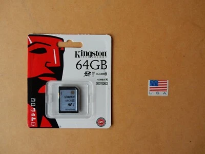 Kingston Digital 64GB SDXC Class 10 45R SD Card SD10VG2/64GB New - Image 1 of 2