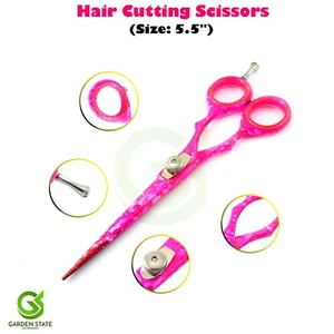 NUEVAS tijeras de peluquería recubiertas de color rosa de 5,5 pulgadas - Imagen 1 de 3