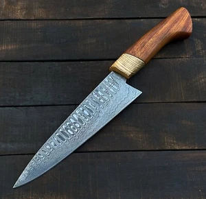 Chef Knife Custom Handmade Damascus Steel Kitchen Knife KPro - Picture 1 of 10