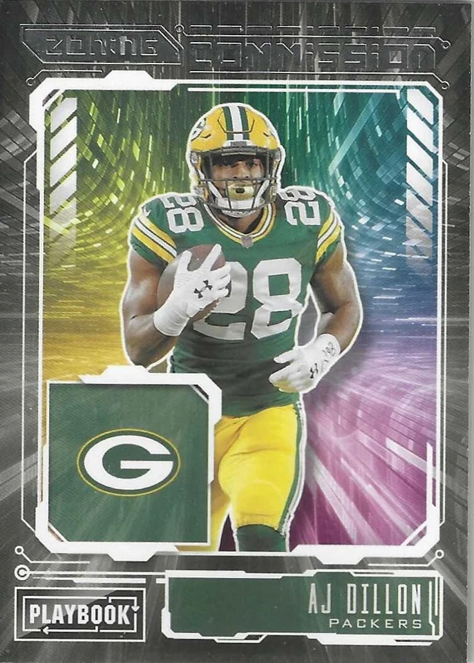 2021 Playbook Zoning Commission #ZC-AJD AJ Dillon Green Bay Packers BC - Image 1 of 1