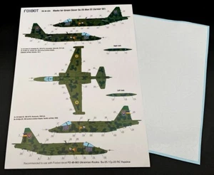 Masks for Su-25 Blue22 Former02 Ukranian Air Forces Green Clover camouflage 1:48 - Picture 1 of 3