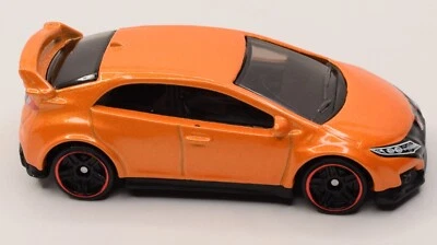 Honda Civic Type-R 2025 Hot Wheels naranja '16 paquete múltiple exclusivo coche suelto Foto 1 de 4