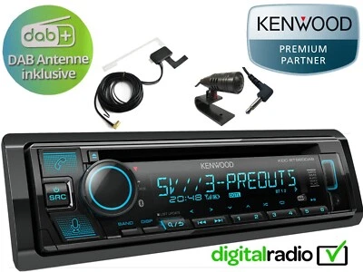 Kenwood KDC-BT960 DAB Bluetooth CD MP3 Alexa DAB+ Radio inklusive DAB+ Antenne - Bild 1 von 4