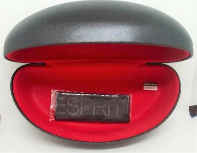 ESPIRIT SUNGLASSES/EYEGLASSES HARD LARGE CLAMSHELL CASE, BLACK. Brand New - Image 1 of 4