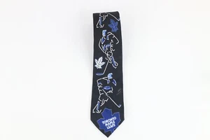 Vintage 90s Ralph Marlin Spell Out Toronto Maple Leafs Hockey Neck Tie USA - Bild 1 von 7