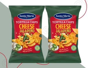 2 x Santa Maria Corn Chips Käse & Jalapeno Geschmack - Knuspriger Snack 185g / 6,35oz - Bild 1 von 3