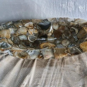 Stone Sink ,Agate Sink, Kitchen Counter Sink, Vessel Sink Bathroom Decoration - Picture 1 of 3