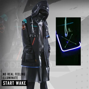 Arknights Doctor Cosplay Costume Men's Clothing LED Coat Trousers Uniform Suit - Bild 1 von 20