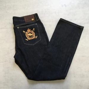 Ralph Lauren Jeans Womens W36* L32 Blue Denim Madison 888 Mid Rise Cotton - Picture 1 of 16