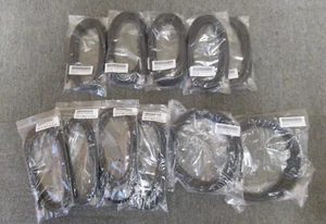11 x Polycom 2457-40309-002 2457-40305-003 Cat5e 5ft 7ft Black UTP Patch Cable - Picture 1 of 5