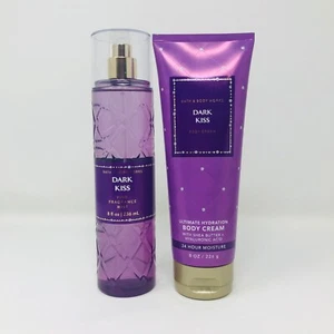 Bath & Body Works DARK KISS Mist & Body Cream 8 OZ Set - Picture 1 of 1