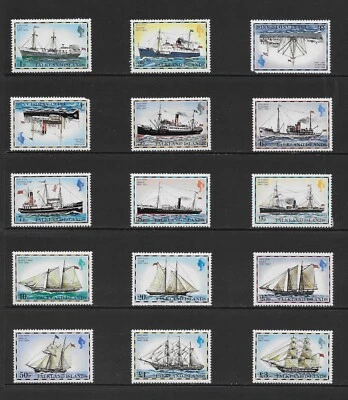 FALKLAND ISLANDS SCOTT 260 - 274 MNH SET - 1978 MAIL SHIPS - Image 1 of 2