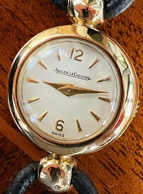 JAEGER LECOULTRE BACKWIND EN ORO SÓLIDO 9K.  DAMAS ALREDEDOR DE 1960, REPARADAS. Foto 1 de 3