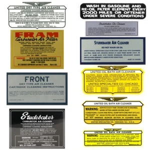 Studebaker Air Cleaner Decals | Various Models & Applications - Picture 1 of 11