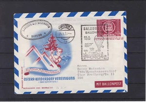 Balón poste UPU artículos enteros sobre de imagen 1950 - Imagen 1 de 2