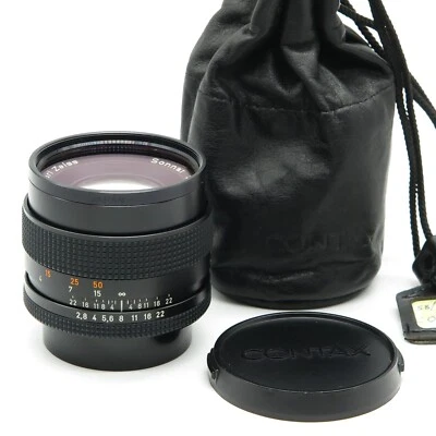 Contax Carl Zeiss Sonnar t* 85mm f/2.8 AEG - Pouch - Excellent vintage condition - Image 1 of 4
