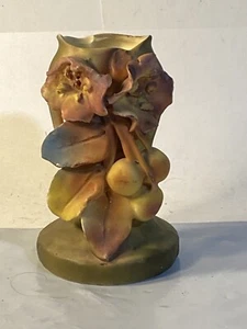 Royal Dux Amphora Style Cherries & Blossoms Art Nouveau Vase Circa 1904-1918 - Picture 1 of 9