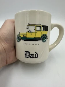 Taza de café personalizada vintage Roll Royce Dad hecha en Inglaterra tazas retro - Imagen 1 de 8