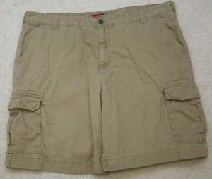 Merona Cargo Dress Shorts Beige Mens Flat Front Cotton 46 Waist X 10 Inseam LL21 - Picture 1 of 12