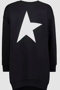 $225 Golden Goose Girl's Black Star Sweatshirt Size US 6 - Picture 1 of 4